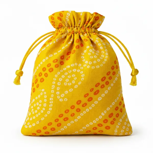 Abhaas_Drawstrings_Potli_Bag_for_Gifting_|_5X7In_Bandhej_|_for_Ladies_Wedding,_Party_Bag_Potli_Leaf_Print_for_Women_Kitty_Parties_Reusable_Return_Gift_Purpose,_Shagun_Pouch,_Candy_Bags