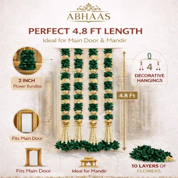 Green_Garland_Decorative_Hanging_For_Main_Door__(_4.5Ft_)