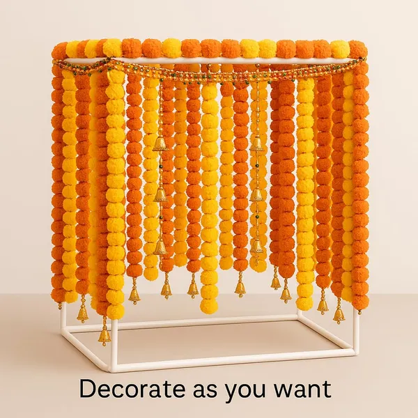 Light_Pooja_Decoration_Diy_Mandap_Tent_Pandal_With_Garlands_For_Home_Decor__(_20Inches_)