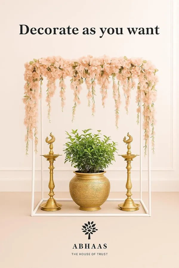 Yellow_Pooja_Decoration_Diy_Mandap_Tent_Pandal_Marigold_Garlands_For_Home_Decor__(_20Inches_)