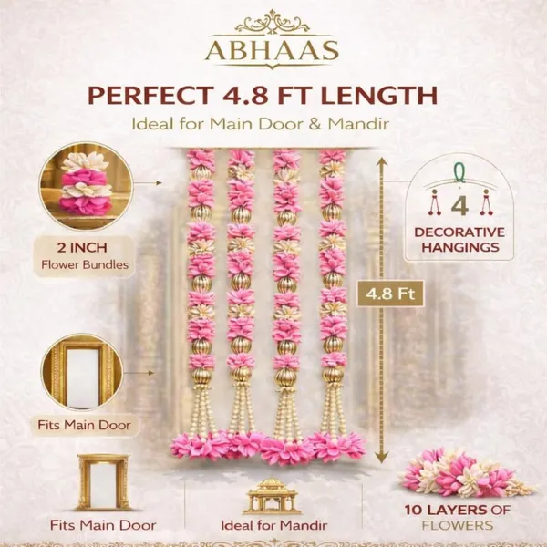 Pink_Garlands_Decorative_Hanging_For_Main_Door__(_4.5Ft_)