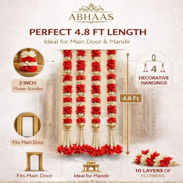 Red_Garlands_Decorative_Hanging_For_Main_Door__(_4.5Ft_)