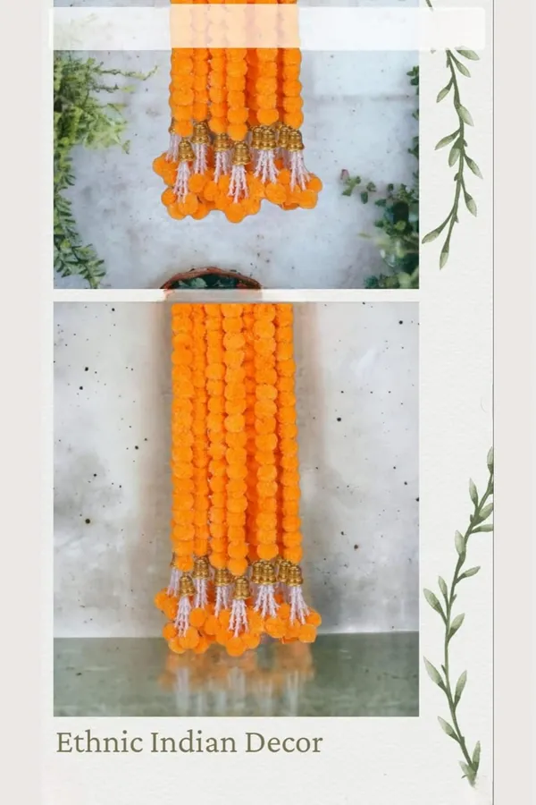 Light_Orange_Handmade_Artificial_Flower_Garland_For_Door_Decoration__(_5_Ft_)