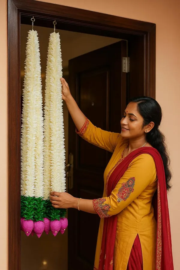 White_Garlands_Decorative_Hanging_For_Main_Door___(_4.2Ft_)