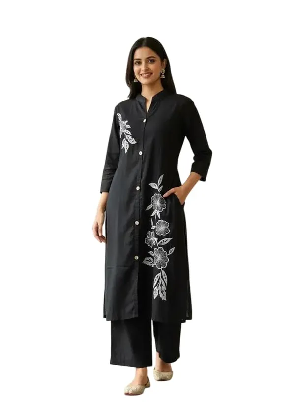 Black_Cotton_Top_Palazzo_Set_For_Women