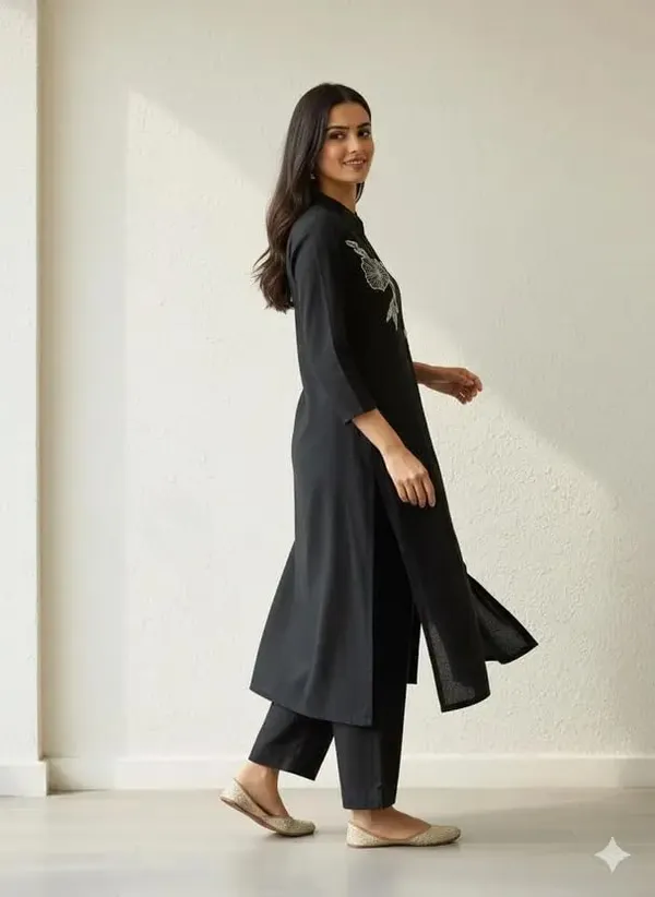 Black_Cotton_Top_Palazzo_Set_For_Women