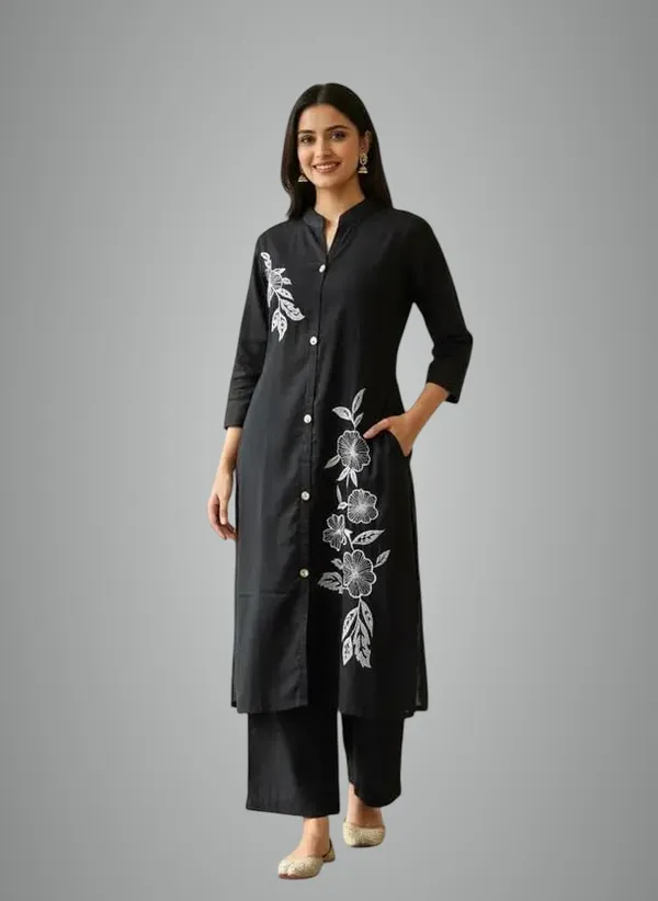 Black_Cotton_Top_Palazzo_Set_For_Women