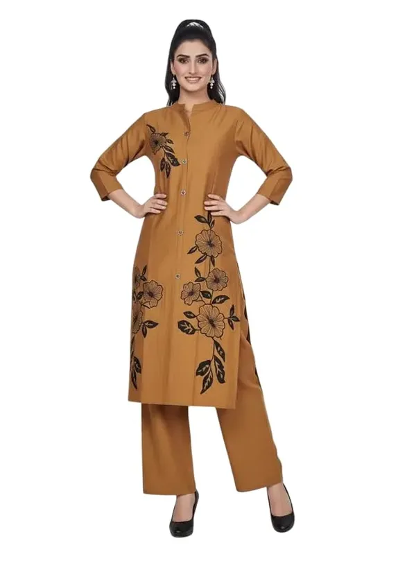 Mustard_Yellow_Cotton_Top_Palazzo_Set_For_Women