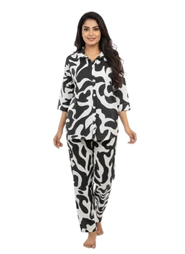 Black_Cotton_Codset_Kurta_For_Women