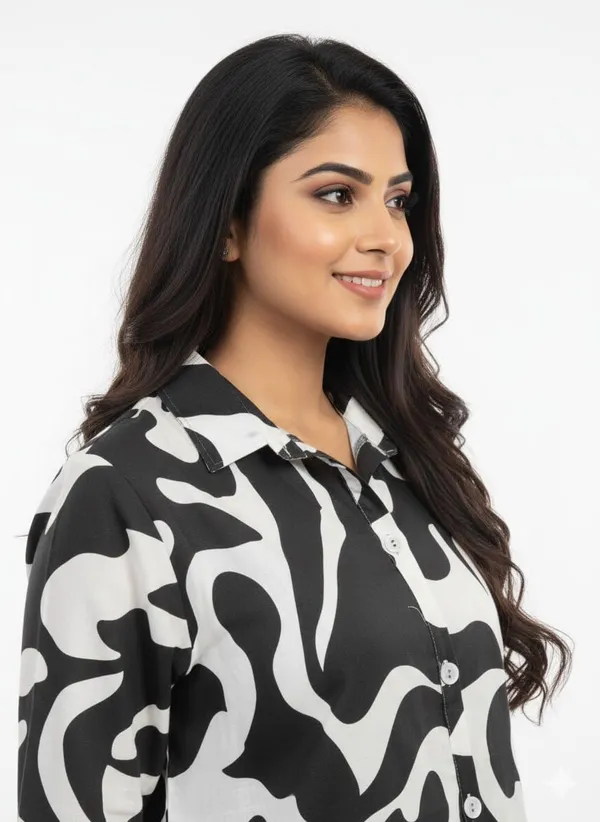 Black_Cotton_Codset_Kurta_For_Women