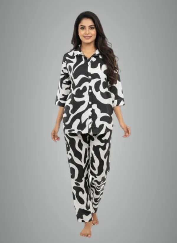 Black_Cotton_Codset_Kurta_For_Women