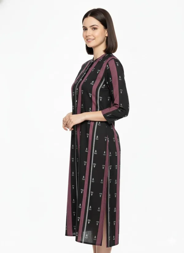 Black_Cotton_Single_Kurti_For_Women