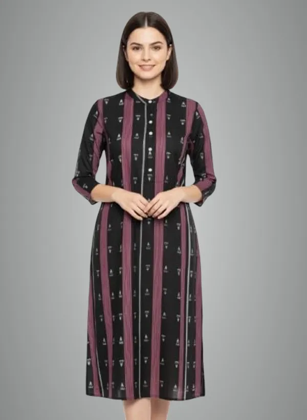 Black_Cotton_Single_Kurti_For_Women