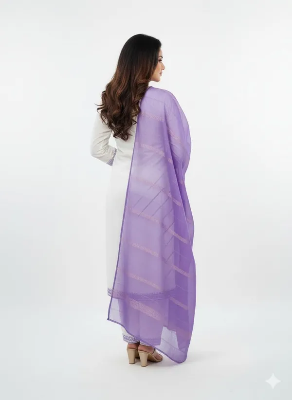 Purple_Rayon_Cotton_Mix_3_Piece_Roman_Silk_Kurta_Pant_Dupatta_Set_For_Women
