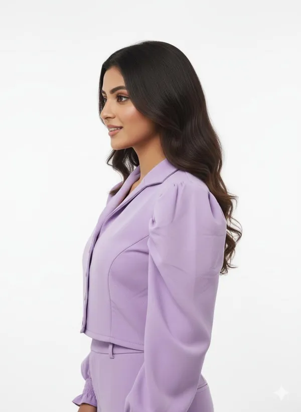 Lavender_Polyester_Crop_Shirt_Style_Top_Full_Sleeve_For_Women