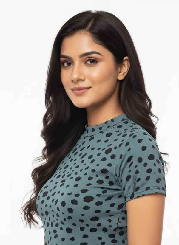 Dusty_Green_Polyester_Crop_Top_For_Women