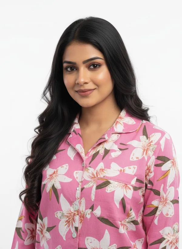 Pink_Cotton_Cordset_For_Women