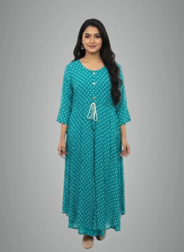 Blue_Cotton_Kurta_And_Pant_For_Women