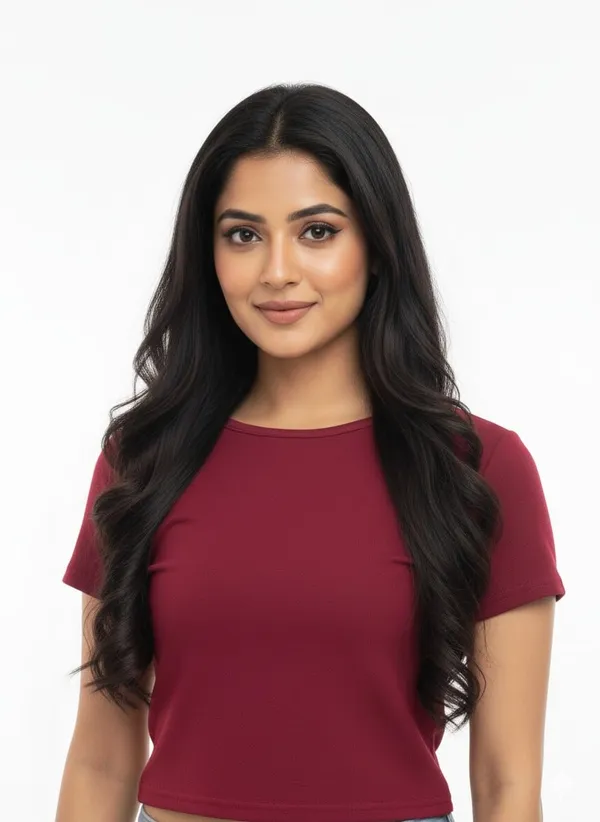 Maroon_Polyester_Crop_Top_For_Women