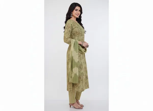 Pista_Green_Rayon_Cotton_Mix_3_Piece_Kurta_Pant_For_Women