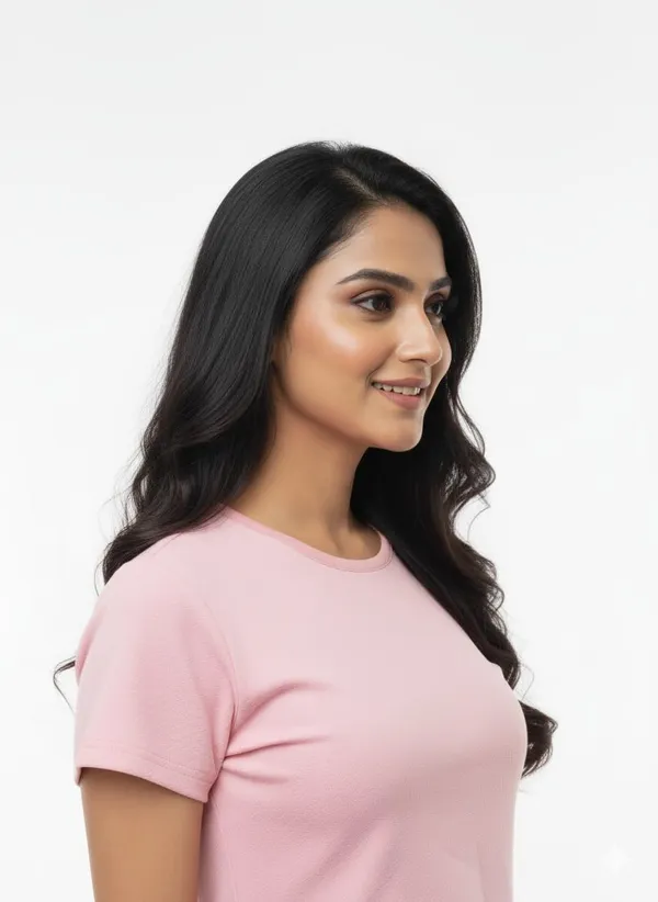 Pink_Polyester_Crop_Top_For_Women