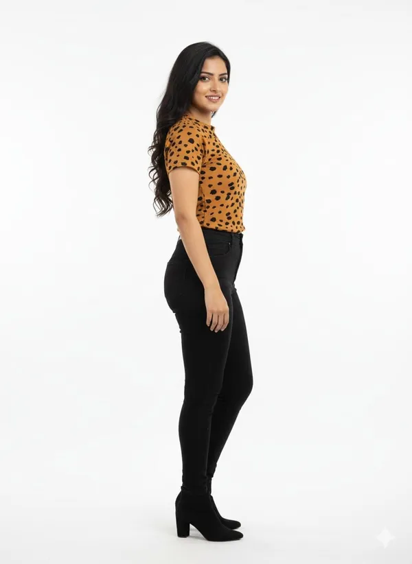 Yellow_Polyester_Crop_Top_For_Women