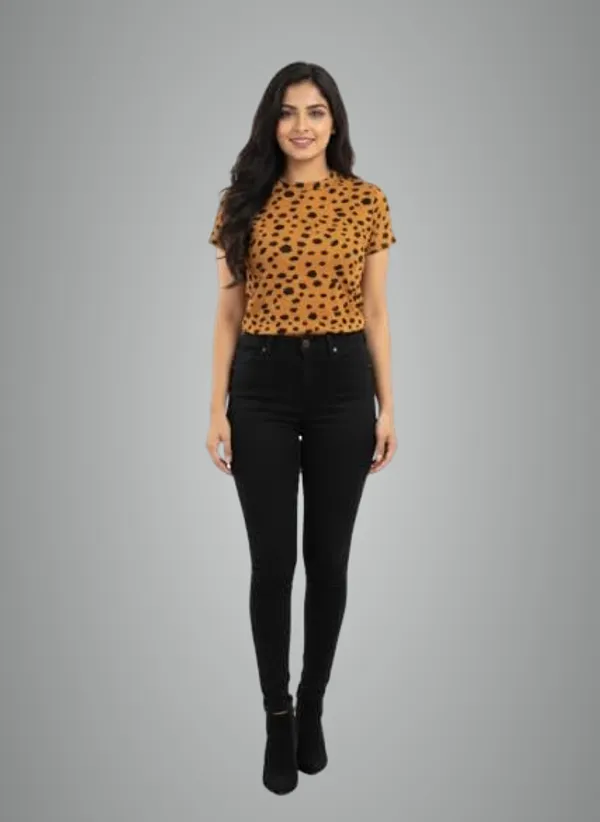 Yellow_Polyester_Crop_Top_For_Women