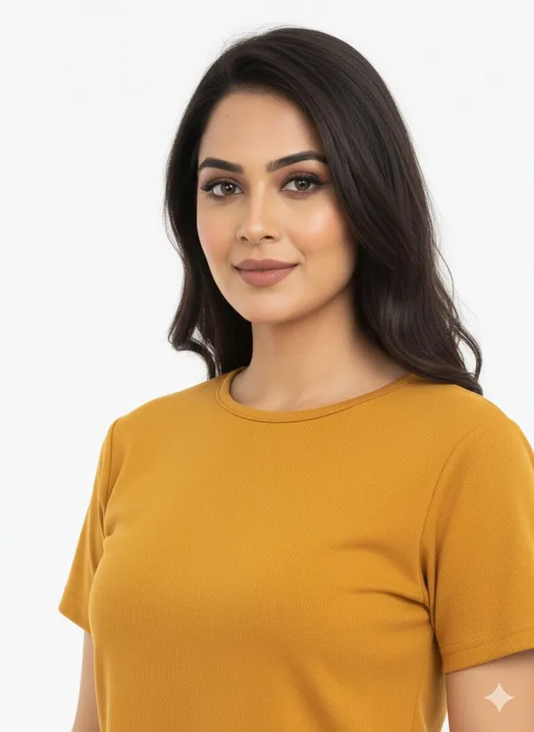 Yellow_Polyester_Crop_Top_For_Women