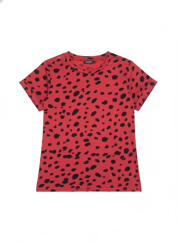 Red_Polyester_Short_Sleeve_Crop_Top_For_Women
