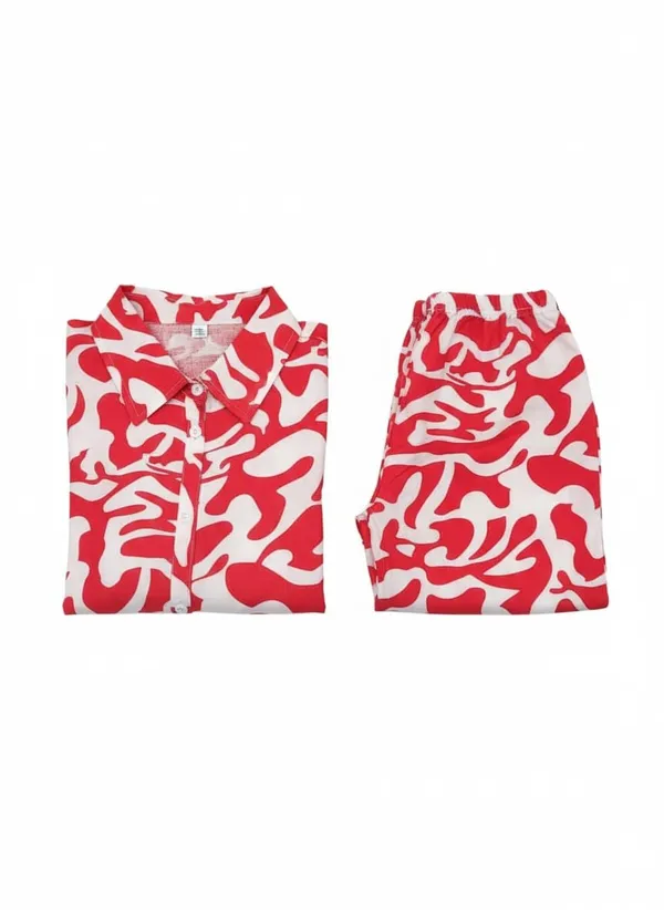 Red_Cotton_Kurta_And_Pant_For_Women