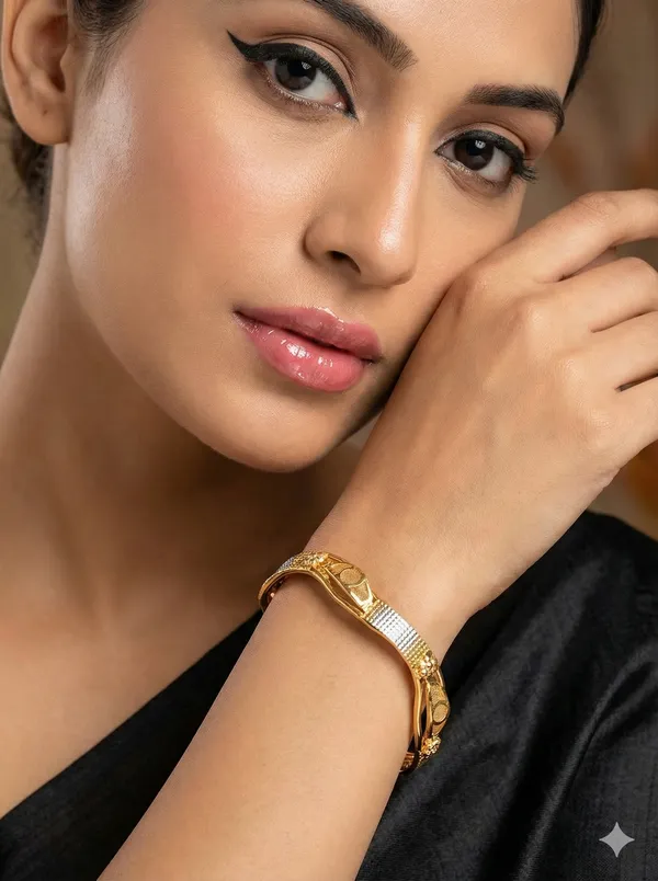 Gold-Plated_Elegant_CNC_Designer_BanglesFor_Women