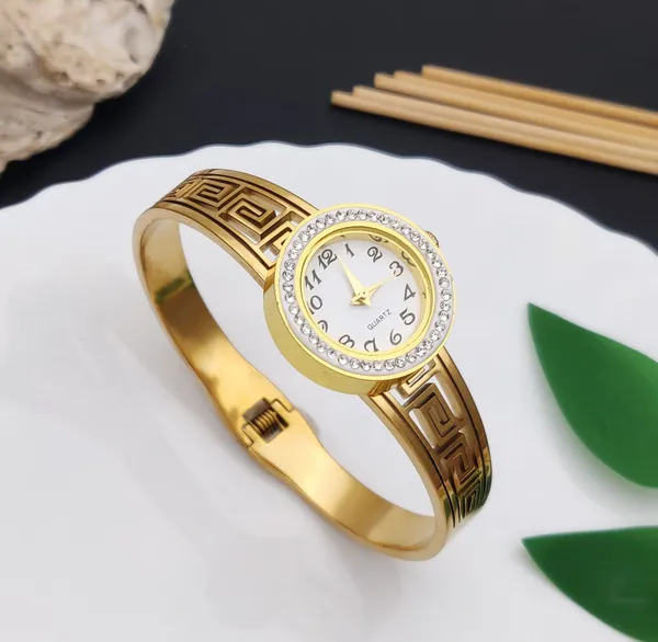 Anti-Tarnish_Gold-Plated_Engraved_Greek_Design_Women_Bracelet_Watch