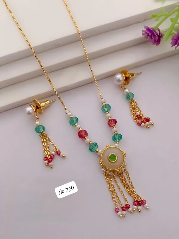 Gold-Plated_Moti_Bead_Necklace_Set_with_Matching_Earrings
