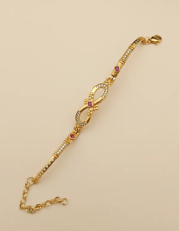 Gold-Plated_Infinity_Ruby_CZ_Bracelet_for_Women