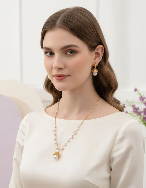 Gold-Plated_Moti_Pendant_Necklace_Set_with_Jhumki_Pearl_Earrings