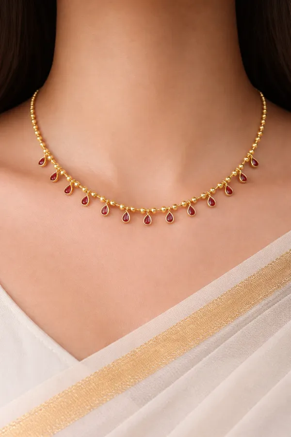 Royal_Gold-Plated_Drop_Necklace