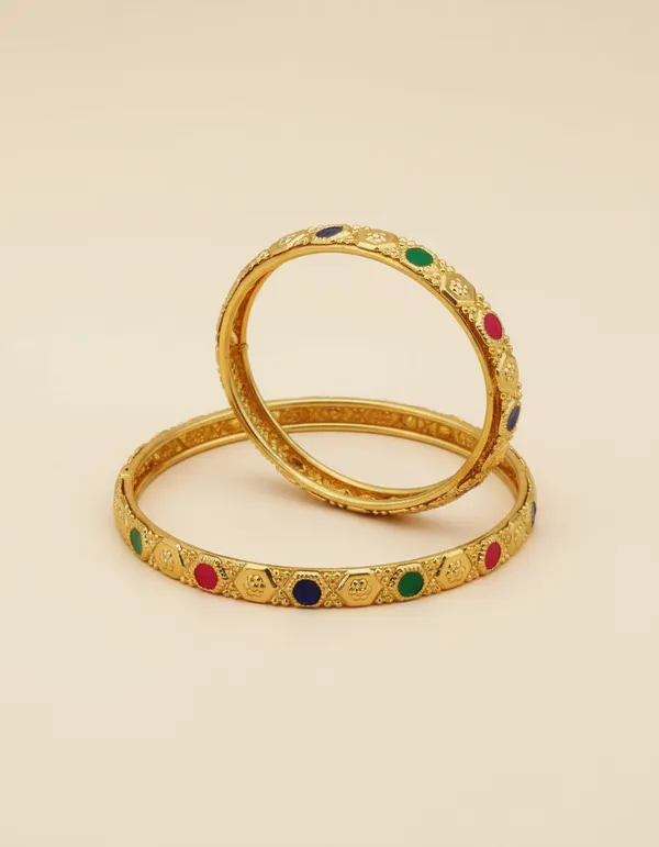 Gold-Plated_Elegant_CNC_Designer_BanglesFor_Women