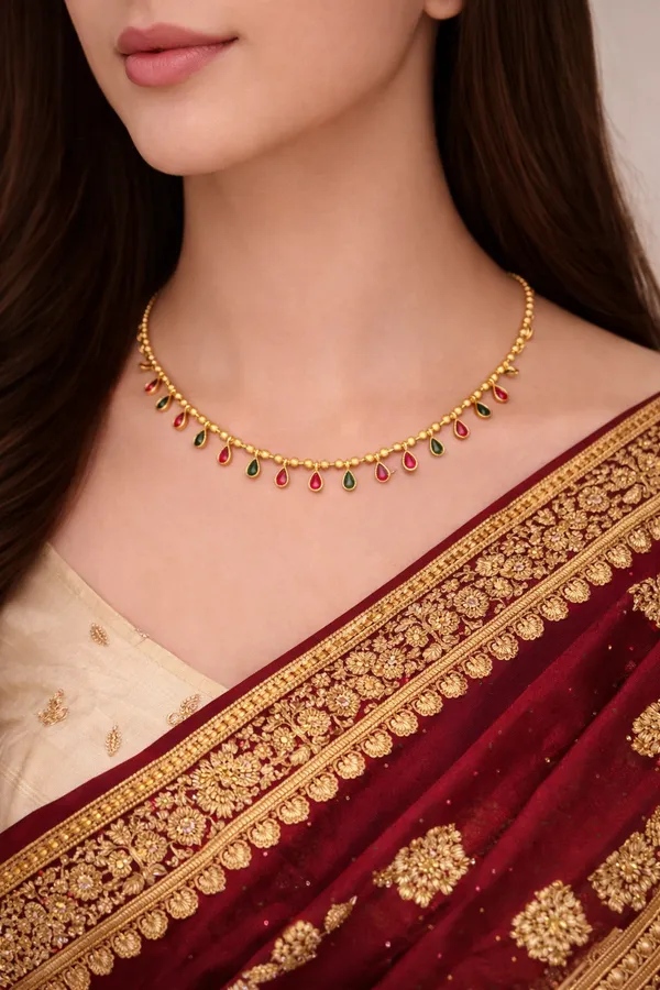 Royal_Gold-Plated_Drop_Necklace