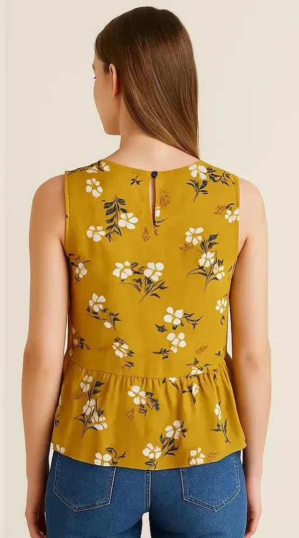 Yellow_Cotton_Trendy_Western_Wear_Top_&_Tunic_For_Women