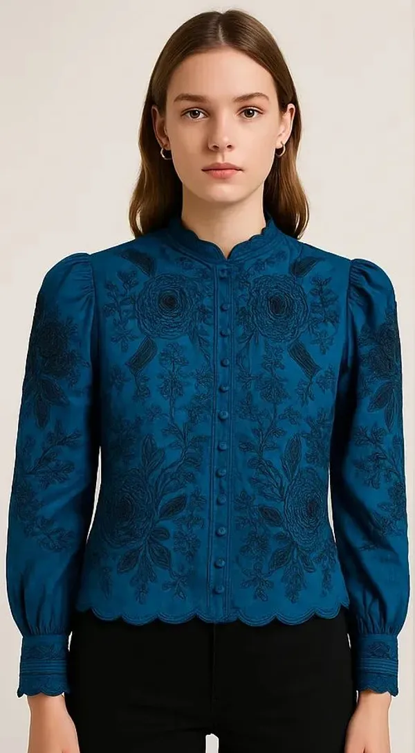 Blue_Cotton_Trendy_Western_Wear_Top_&_Tunic_For_Women