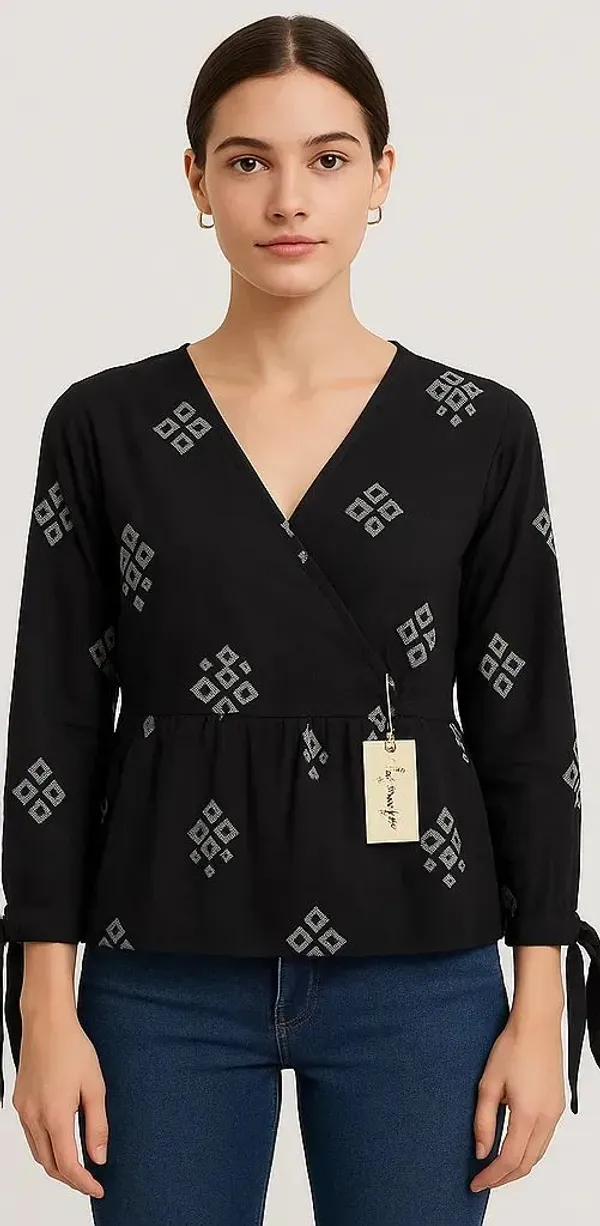 Black_Cotton_Trendy_Western_Wear_Top_&_Tunic_For_Women