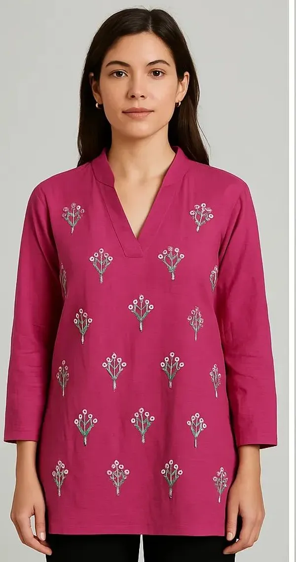 Pink_Cotton_Trendy_Western_Wear_Top_&_Tunic_For_Women