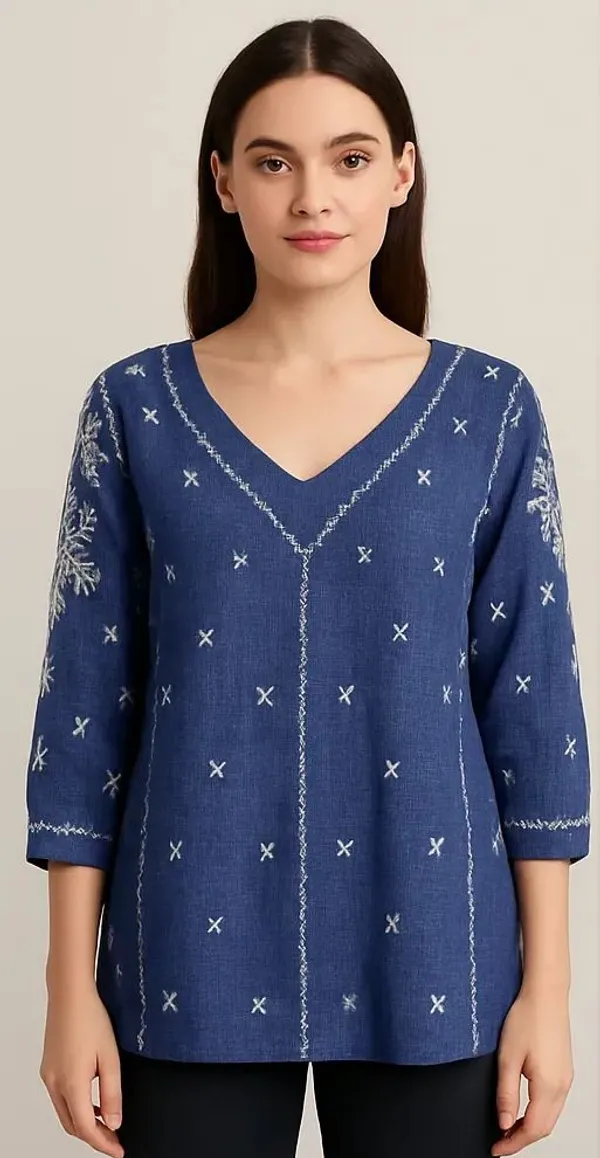 Blue_Cotton_Trendy_Western_Wear_Top_&_Tunic_For_Women