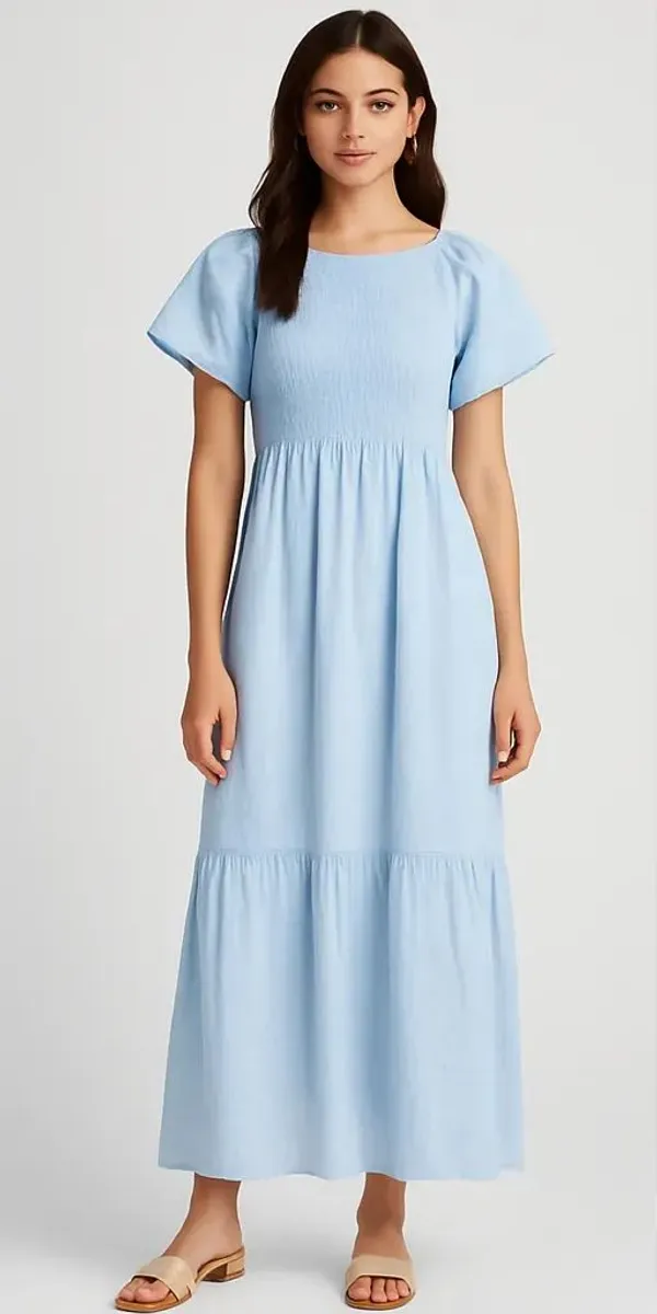 Light_Blue_Cotton_Trendy_Western_Dress_For_Women