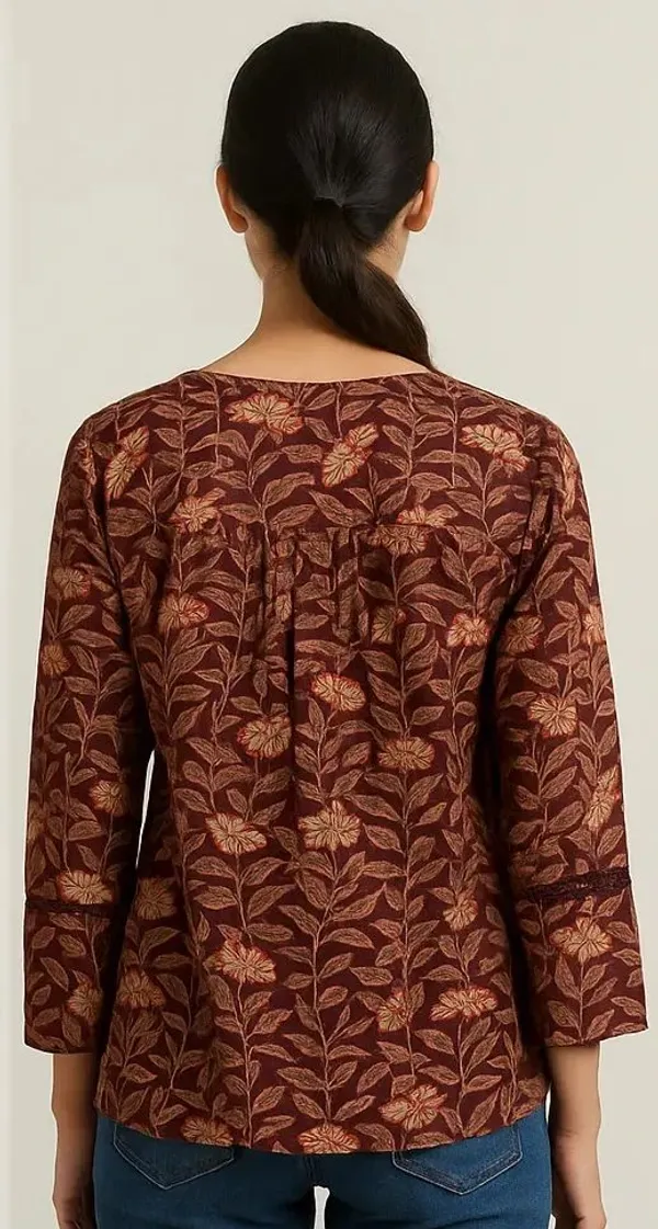 Brown_Cotton_Trendy_Western_Wear_Top_&_Tunic_For_Women