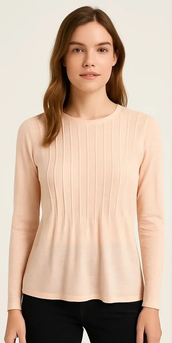 Peach_Cotton_Trendy_Western_Wear_Top_&_Tunic_For_Women
