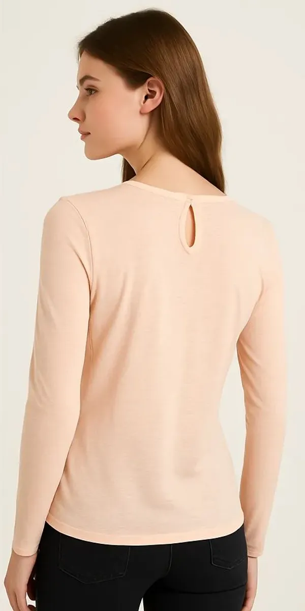 Peach_Cotton_Trendy_Western_Wear_Top_&_Tunic_For_Women