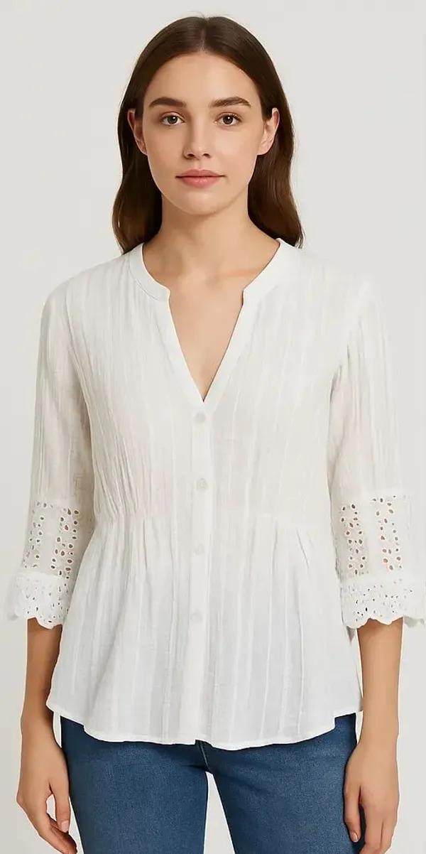 White_Cotton_Trendy_Western_Wear_Top_&_Tunic_For_Women