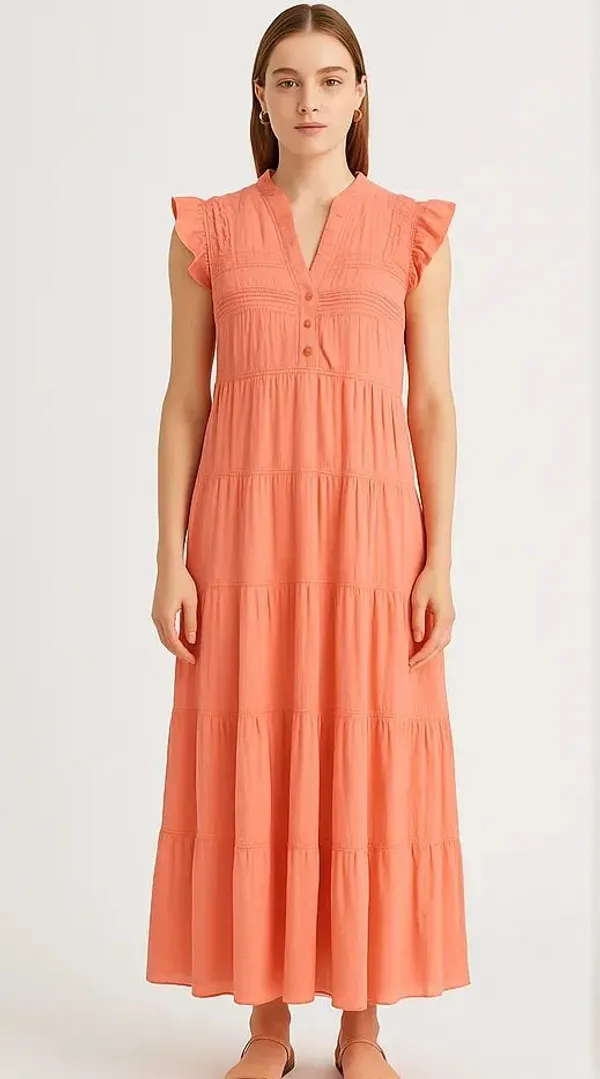 Orange_Cotton_Trendy_Western_Wear_Dress_For_Women