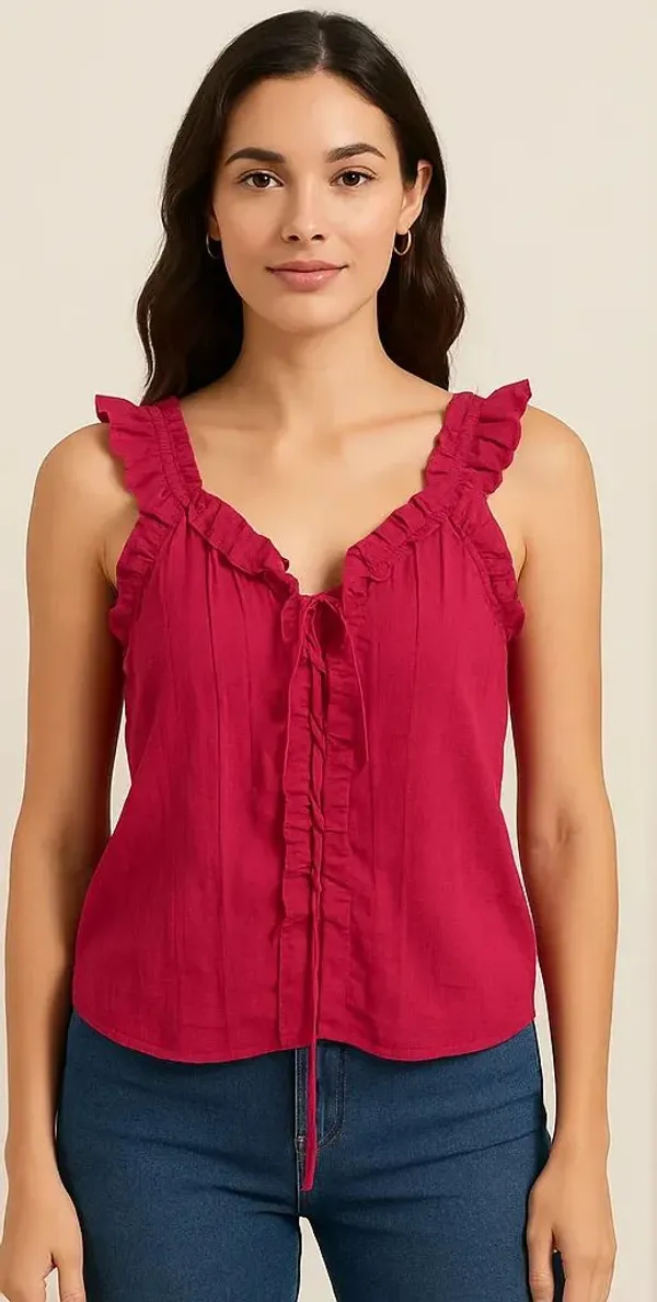Pink_Cotton_Trendy_Western_Wear_Top_&_Tunic_For_Women